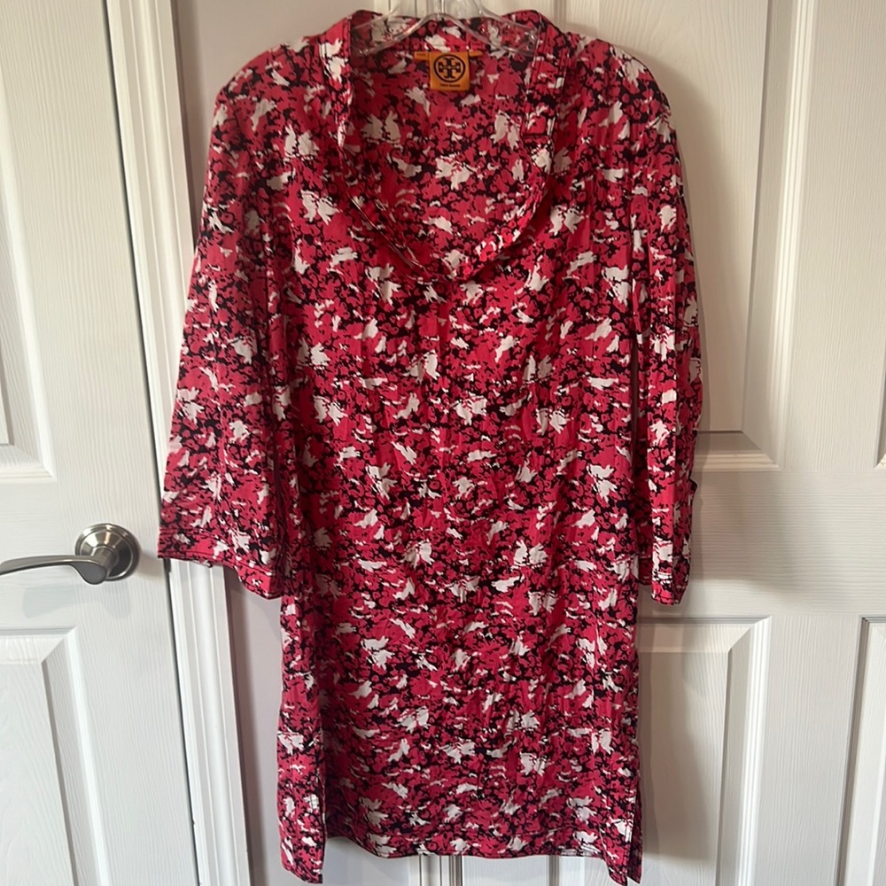 Tory Burch Stephanie tunic dress size 10 dress tunic or bathing suit cover